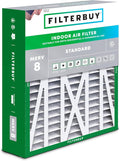 Filterbuy 17.5x21x5 Air Filter MERV 8 Essential Dust & Allergy Defense by Filterbuy