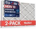BNX TruFilter 16x25x1 MERV 13 AC Furnace Air Filter by BNX