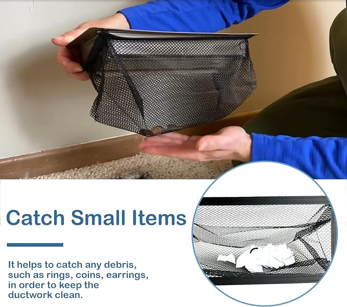 Floor Register Trap, Air Vent Filter Mesh Catcher, Vent Screen Net Keeps Bugs - Image 4