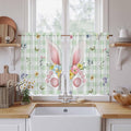 Easter Kitchen Curtains 45 Inch Long 2 Panel Set, Rod Pocket Window Treatment by Unknown