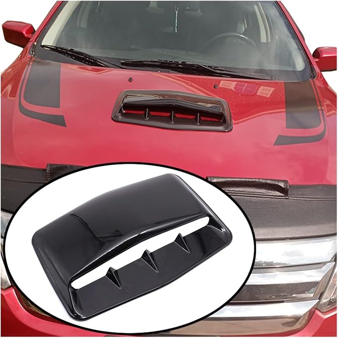 Universal Car Hood Scoop Air Flow Intake Decorative Turbo Bonnet Vent Cover - Image 2