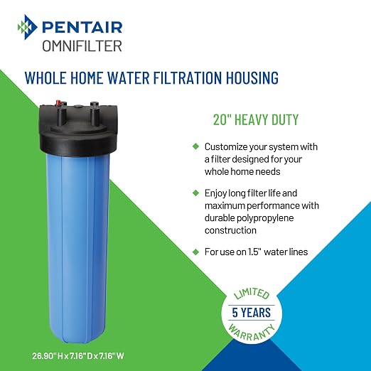 Pentair OMNIFilter Whole Home 20" Heavy-Duty Big Blue Water Filtration System - Image 3