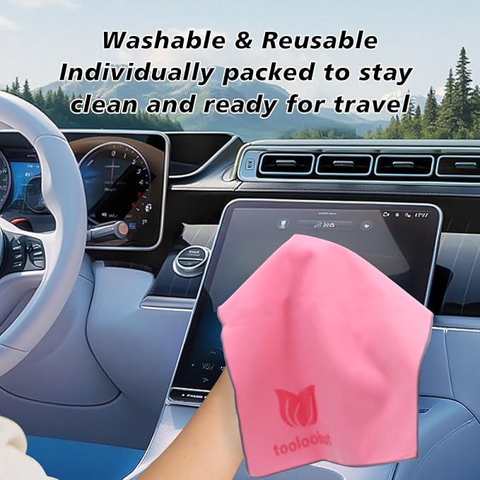 Pink Extra-Large Cleaning Cloths - Image 4