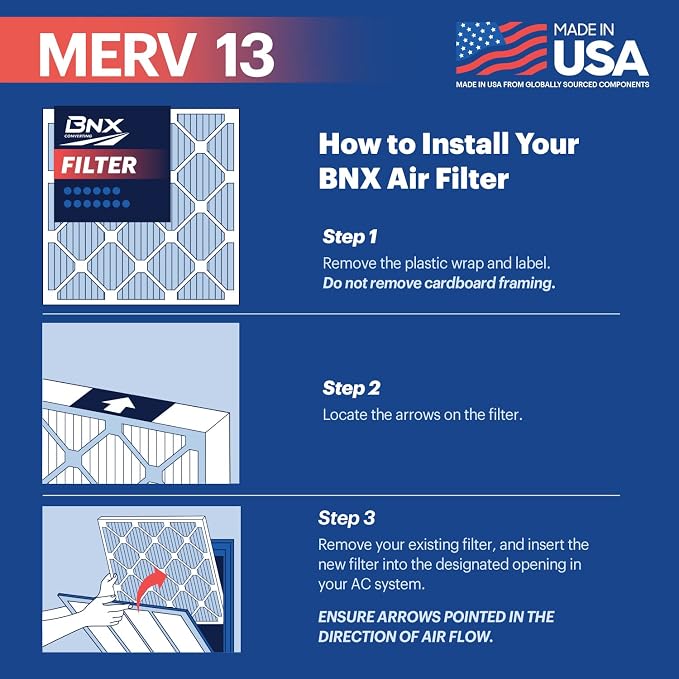 BNX TruFilter 16x20x1 Air Filter MERV 13 - Image 6