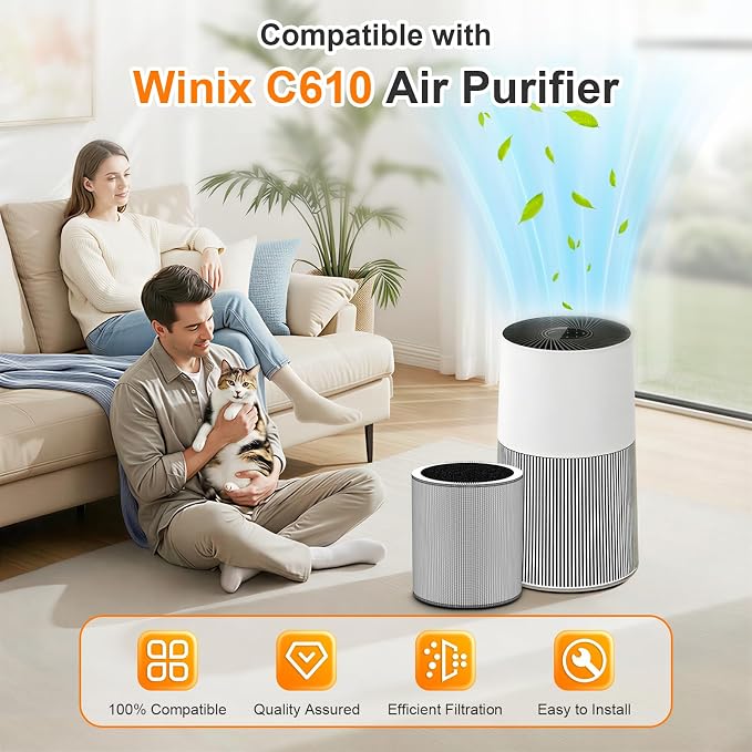 2 Pack C610 Replacement Filter Z Compatible - Image 3