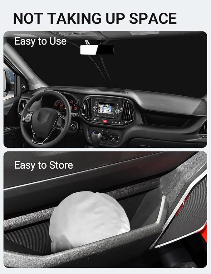 Proadsy Windshield Sun Shade Custom Fit Dodge Ram Promaster 2014-2024 2025 2026 - Image 9