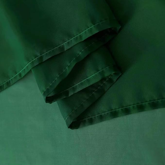 SpaceDresser Basic Rod Pocket Sheer Voile Window Curtain Panels White 1 Pair 2 Panels 42 Width 84 Inch Long for Kitchen Bedroom Children Living Room Yard(Foliage Green,42 W x 84 L)