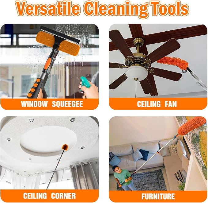 LAANPOLE 20FT High Reach Duster Cleaning Kit - Image 4