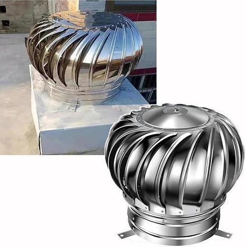 100 mm / 4 in Stainless Steel Turbine Roof Ventilator, 304 Grade Metal Wind by Unknown