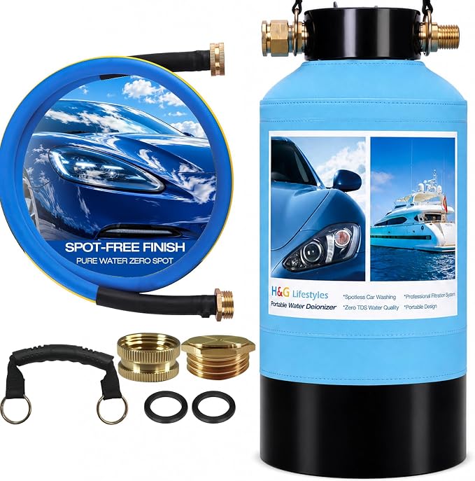 H&G lifestyles Water Deionizer for Car Washing, Spotless Water System Spot-Free by HGLifestyles