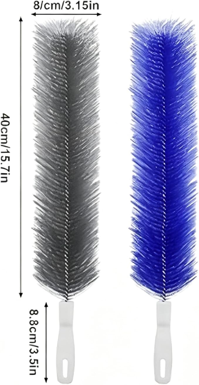 2026 Flexible Microfiber Fan Duster, Bendable Crevice Brush - Image 2