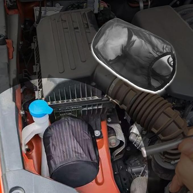 Cold Air Intake Filter Cover, Thickened Dustproof Air Filter Cover Provides - Image 6