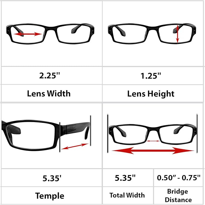TruVision Readers Reading Glasses, Comfort Spring Hinges - Image 6