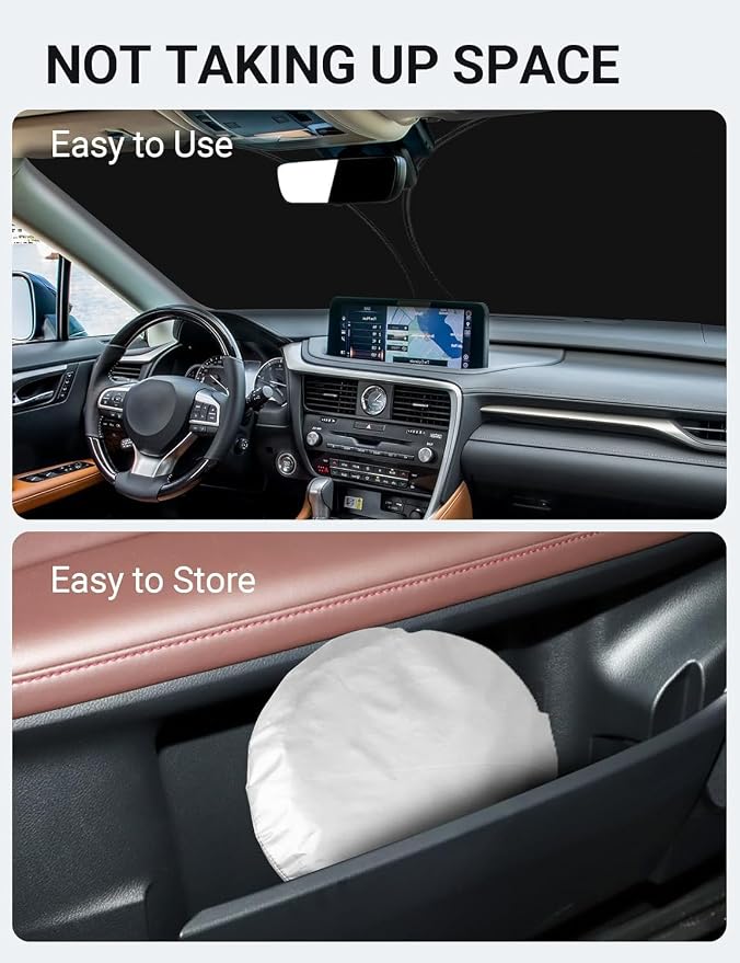 Proadsy 2026 Upgrade Front Windshield Sunshade Custom Fit 2016-2022 Lexus RX - Image 9