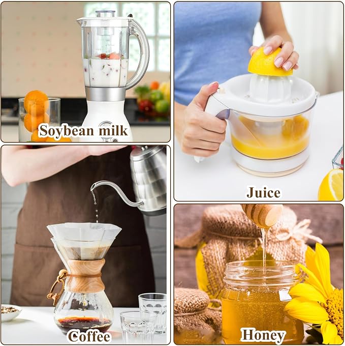 100 Pcs Fryer Oil Filter, 10 inch Non-Woven Cooking Oil Filters, Maple Syrup - Image 4