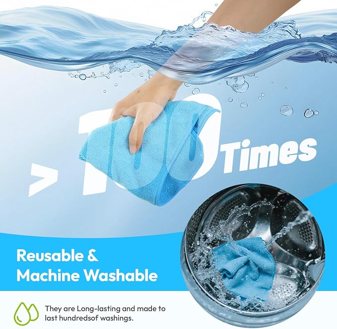 Microfiber Cleaning Cloth, 24 Pack, 12x12 Inch - Image 5