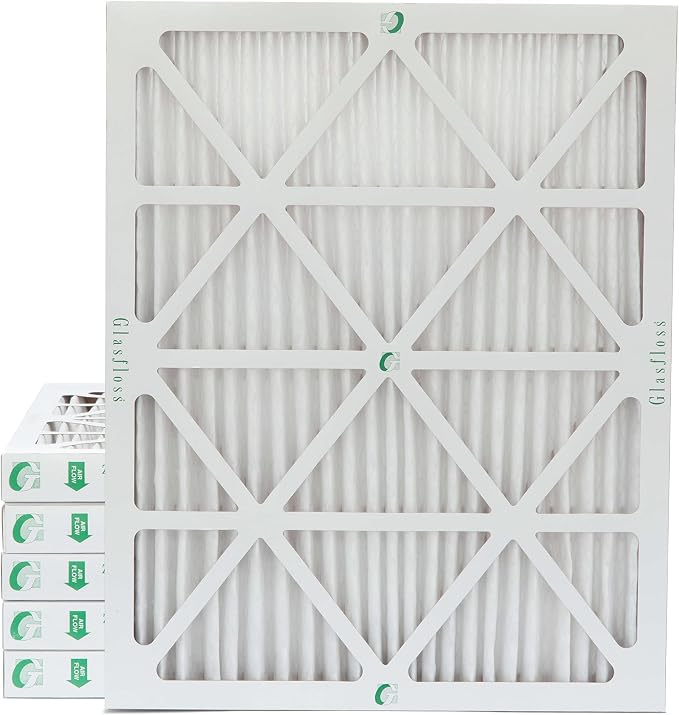 Glasfloss 14x20x2 MERV 10 2" Inch Pleated Air Filters Box of 6. Actual Size: by Glasfloss