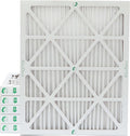 Glasfloss 20x25x2 MERV 10 2" Inch Pleated Air Filters Box of 6. Actual Size: by Glasfloss