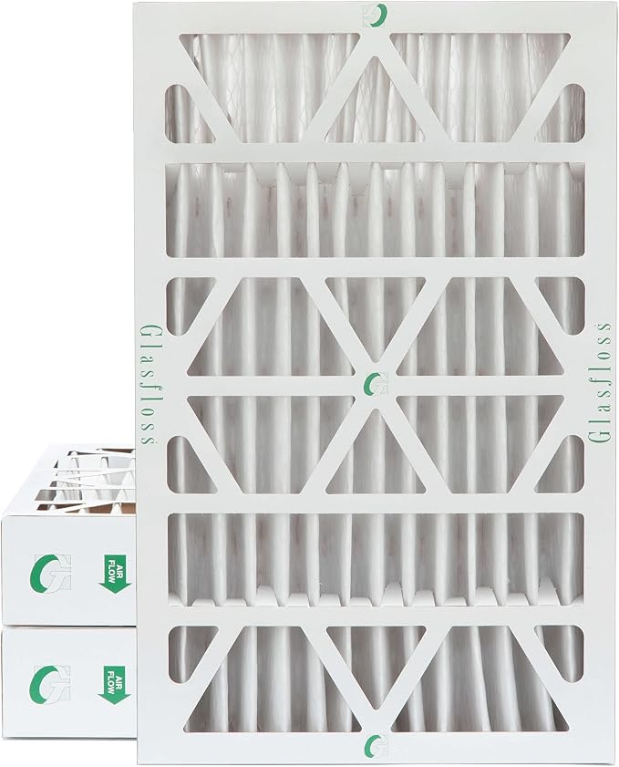 Glasfloss ZL 16x25x4 MERV 10 Pleated 4" Inch Air Filters by Glasfloss