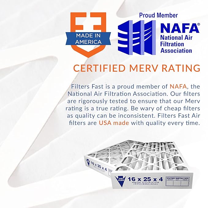 Filters Fast 17.5x21x1 Air Filter MERV 13, Made in the USA, Actual Size: - Image 4