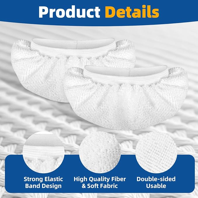 LOVECO 8 Pack Microfiber Steamer Cloth Covers - Image 4