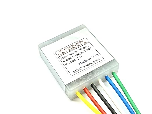Timer WiFi 10 AMP 6V 12V 18V 24V TIME ON Off DELAY CONFIGURABLE, Cycling and by Timers.Shop
