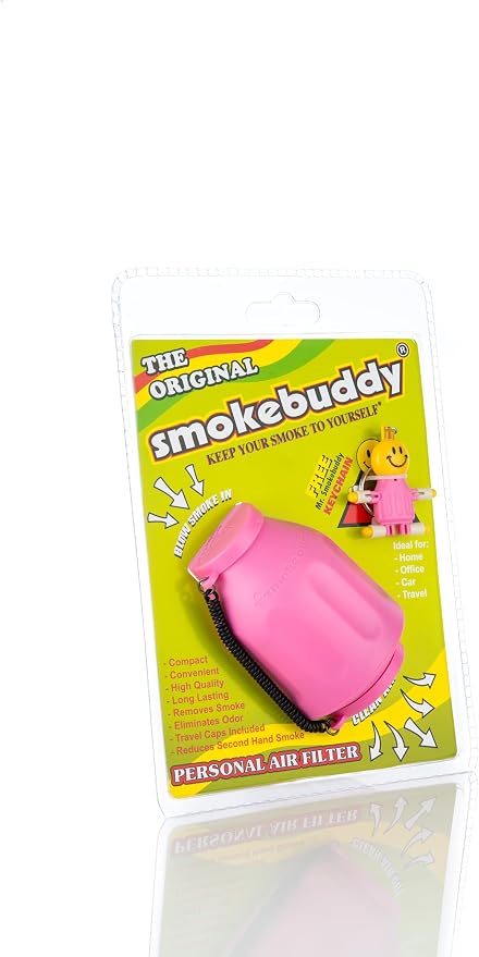 Smoke Buddy 0159-PNK Personal Air Purifier Cleaner Filter Removes Odor - Image 3