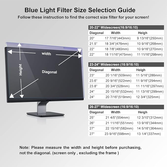 GUMIKE Anti Blue Light Screen Filter - Image 2