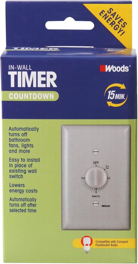Southwire Woods In-Wall Spring Wound Timer - Image 2