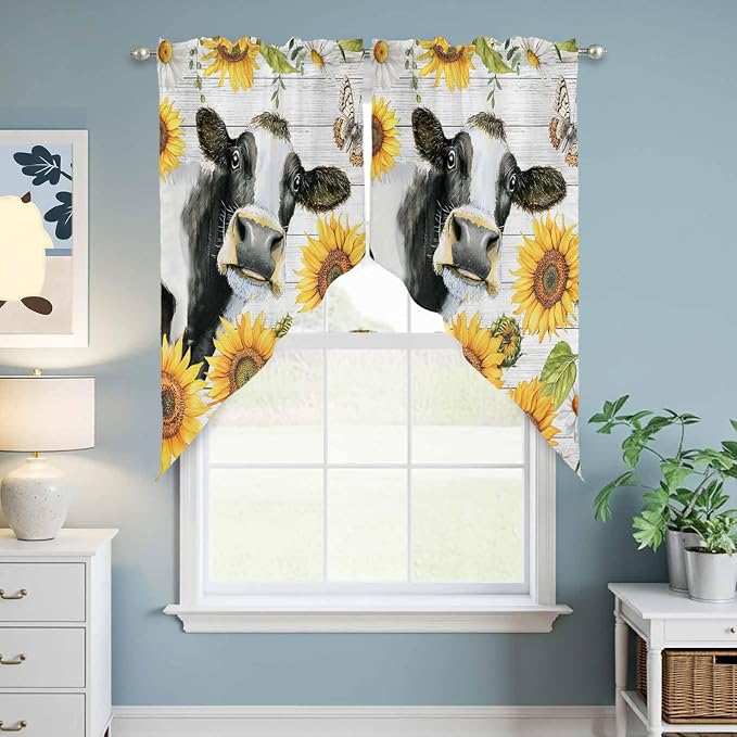 Retro Farmhouse Floral Swag Valances - Image 6