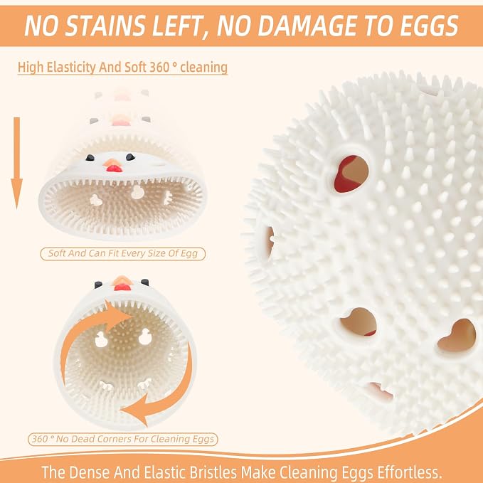 Silicone Egg Brush Cleaner, Egg Washer - Image 4