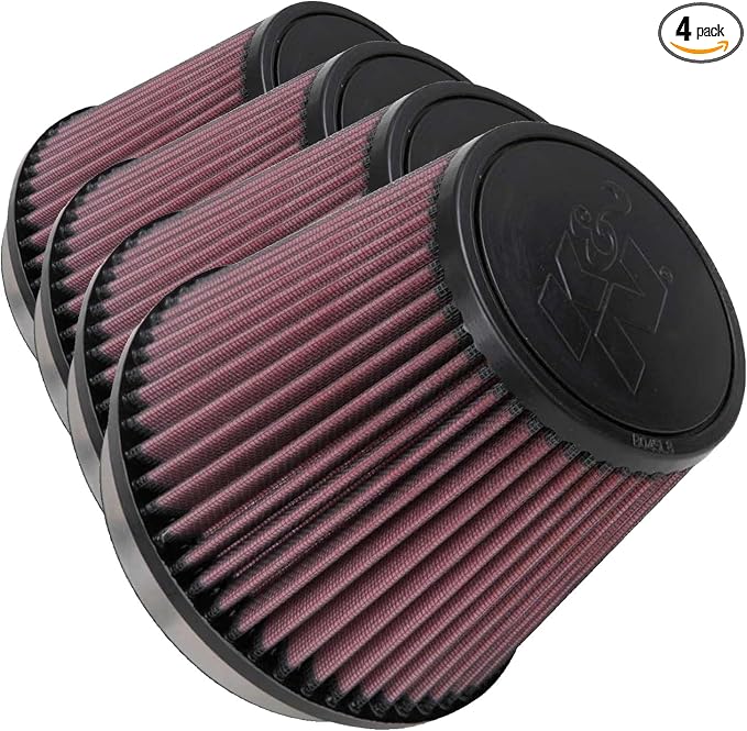K&N High-Flow Original Lifetime Universal Clamp-On Air Filter: High Performance by KNEngineeringInc