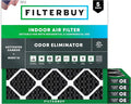 Filterbuy 16x16x1 Air Filter MERV 10 Odor & Allergy Defense by Filterbuy