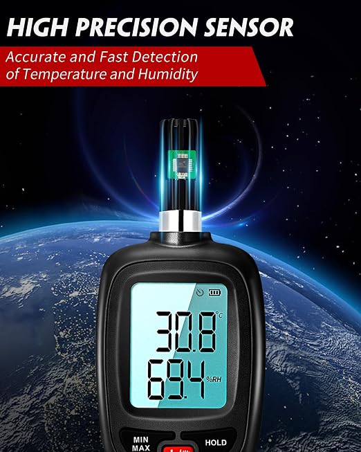 WT83 Temperature Humidity Meter, High Precision Thermometer Hygrometer - Image 3