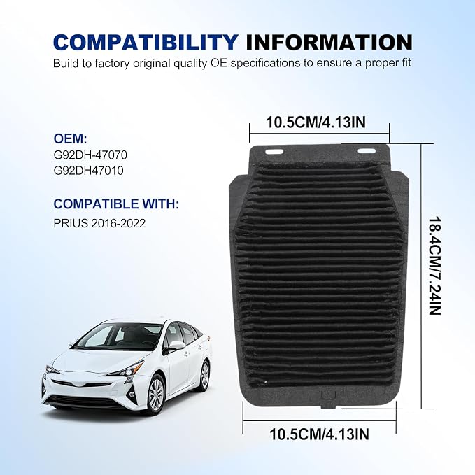 2 Pack HV Battery Cooling Air Intake Filter Screen - Image 2