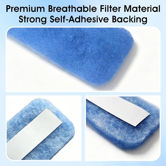 20 Pack Ceiling Fan Filters, Easy-Stick Universal Air Filter - Image 3