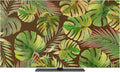 Abstract Olive Monstera Tropical Leaves Indoor TV Cover, Elastic TV Screen by Unknown