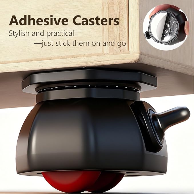 No Drill Adhesive Caster Wheels - Image 3