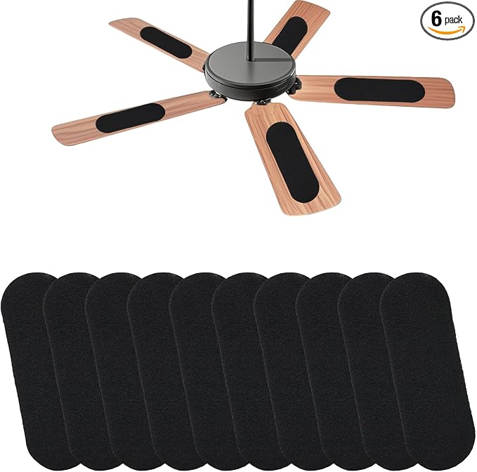 6PCS Ceiling Fan Filters for Blades, Unscented Activated Coconut Shell Carbon by Hapforever