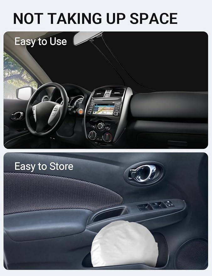 Proadsy 2026 Upgrade Front Windshield Sun Shade Foldable Sunshade Protector - Image 9