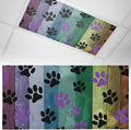 Yukro 1 Pack Fluorescent Light Covers Colorful Dog Paw Prints on The Board by Unknown