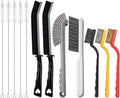 12pcs Crevice Cleaning Brush, Straw Cleaner Brush, Hard Bristle Grout Brushes by AONEZ