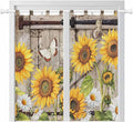 Farmhouse Sunflowers Bedroom Curtains 72 Inch Length, Window Curtains Tab Top by Unknown
