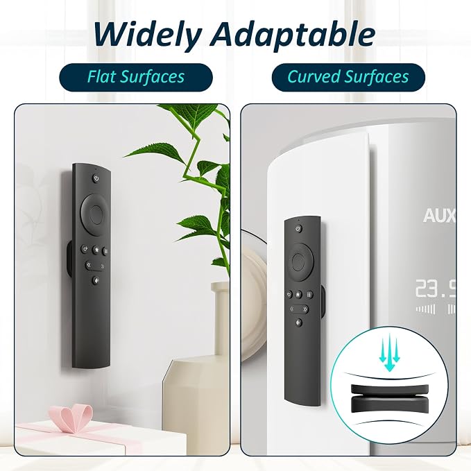 Magnetic Remote Control Holder Wall Mount Self-Adhesive, 6 Pack Upgraded - Image 2
