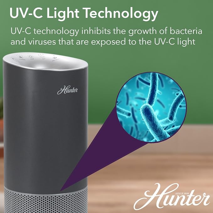 Hunter HP450UV Round Air Purifiers - Image 2