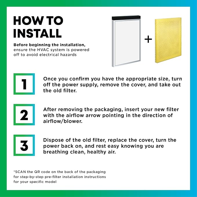 Filterbuy 12x24 Air Cleaner Filter Replacement Pads - Image 6