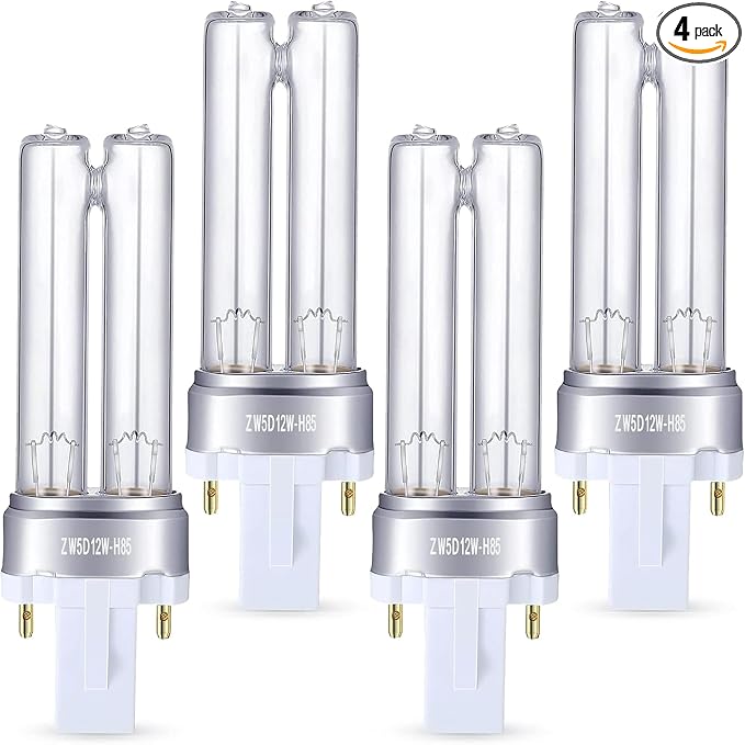4 Pack Replacement Bulb, 5W UV-C Bulb Compatible by Kittmip
