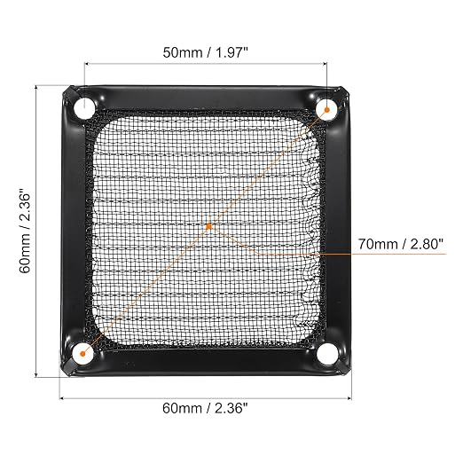 PATIKIL 60mm Computer Fan Filter Grill - Image 2