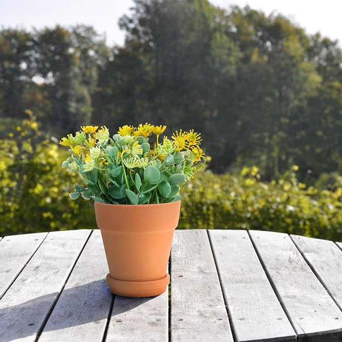 Veemoon 5pcs Red Clay Succulent Flower Pots - Image 5