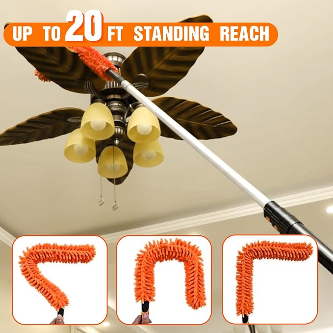 LAANPOLE 20FT High Reach Duster Cleaning Kit - Image 7